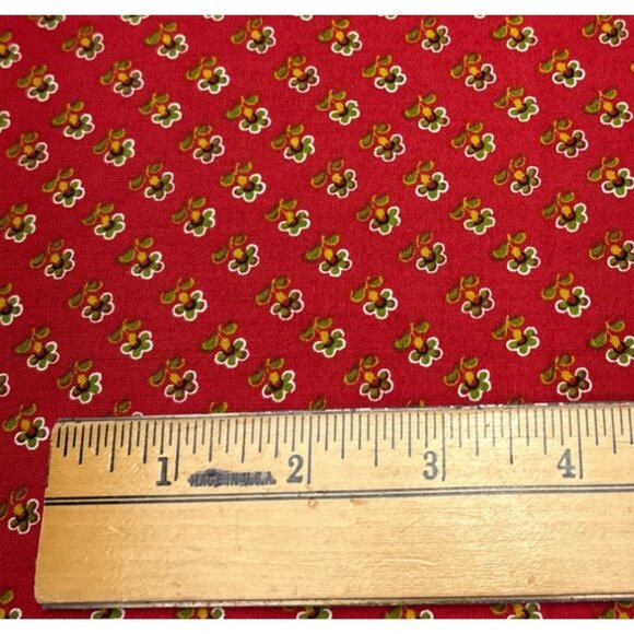 Windham Fabrics Baltimore Album Mary Koval Red Fabric 1/2 yard 44" Cotton Quilt - Picture 3 of 13